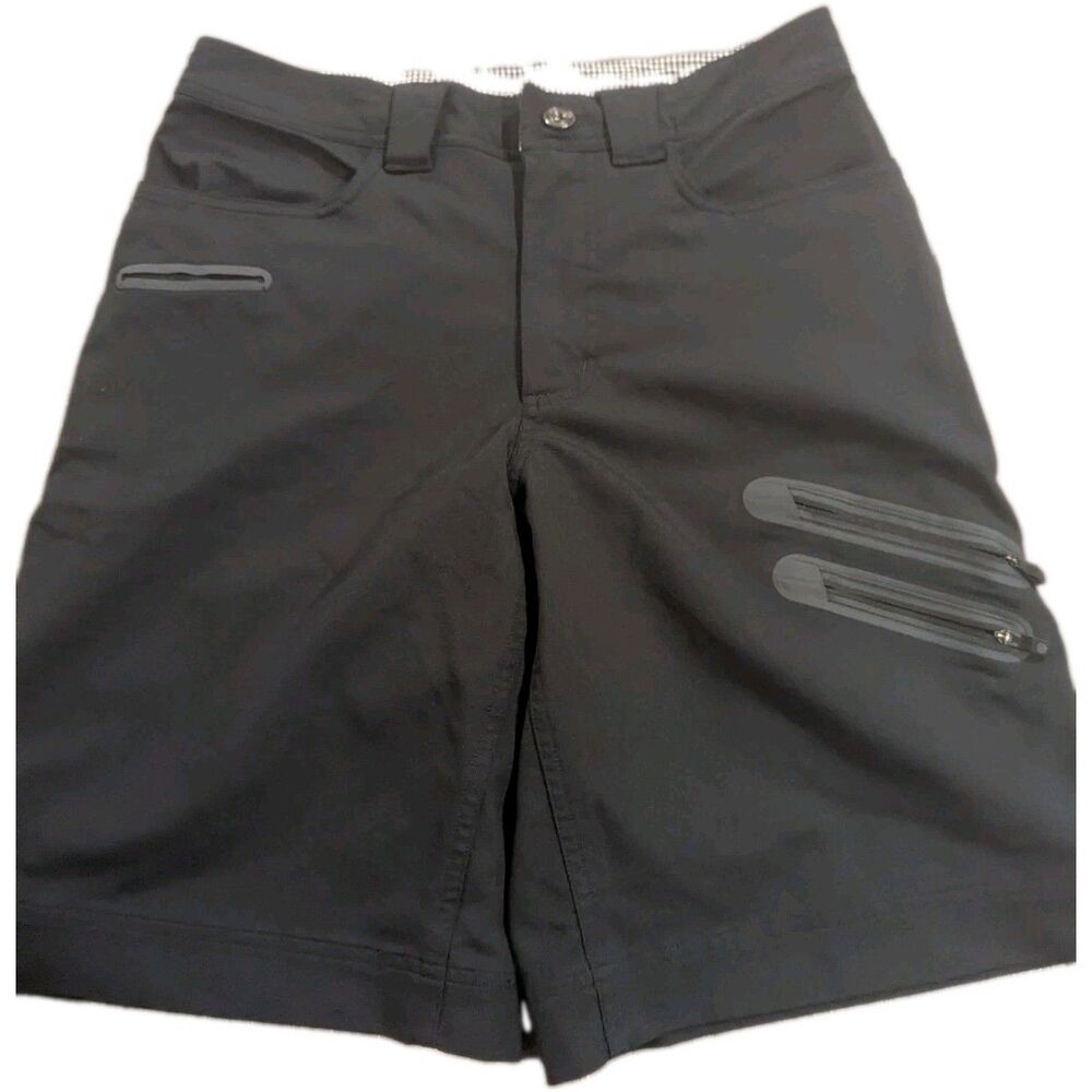Men's Black Performance Shorts with Zippered Pockets